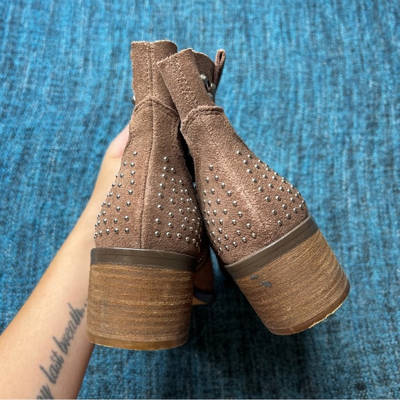 Steve Madden Dude Studded Boots in Brown Suede - Picture 7 of 9